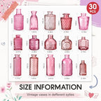 Yaomiao 30 Pcs Glass Bud Vases Centerpieces, Pink Series - Image 2