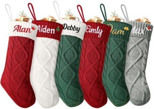 Personalized christmas stockings - Custom Stockings with Name(5pcs) by Unknown