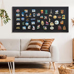 SELEAD Magnetic Chalkboard Words Sign - 55" x 25", Black Solid Wood Frame - Image 5