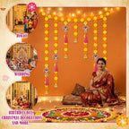 H1vojoxo Diwali Decorations for Home with Marigold Garland Lotus Hangings - Image 5