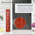 BARNWOODUSA Wooden Welcome Sign for Front Door 5 Foot, 5-Foot, Rustic Red - Image 7