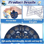 Soulchen 26 Pcs Hanukkah Ornaments Set Tree Skirt Star Topper - Image 3