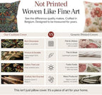 William Morris Strawberry Thief B Blue Tapestry Throw Pillow Cover 18 x 18 - Image 3