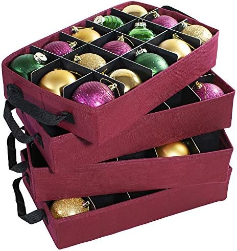 612 Vermont Christmas Ornament Storage Box, Holds 60-3 Inch Ornaments - Image 2