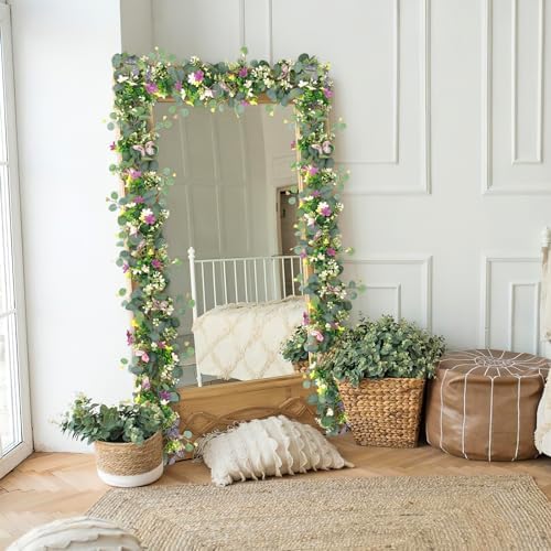 Flower Garland Artificial Daisy Garlands Floral Vines 3D Butterfly - Image 5