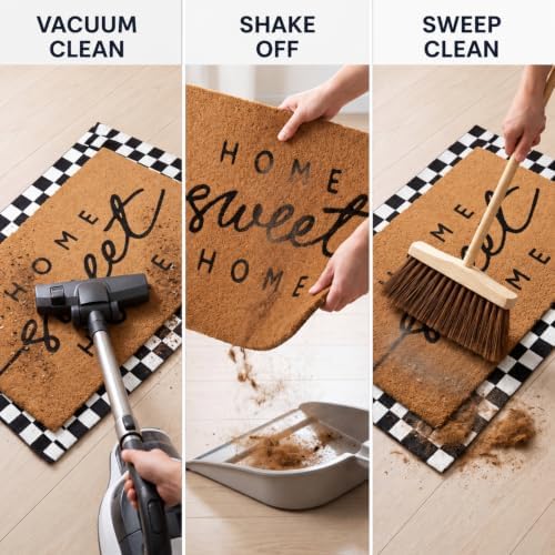 Tinideya 2 Pcs Home Sweet Home Layered Mat for Front Door - Image 6