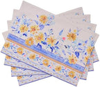 Maison d' Hermine Placemats Set of 4 Reusable 100% Cotton (13"x19") by MaisondHermine