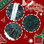 Emerald Green Christmas Tree Skirt Rustic Green Velvet Tree Skirt - Image 2