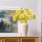 Ceramic Flower Vase, Large Rustic Vase Farmhouse Decorative Tall Vase Floral Pottery Vases for Home Decor Table Living Room Entryway Mantel Bedroom Bathroom Kitchen - 12" D - Image 7