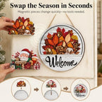 16 Pcs Interchangeable Welcome Sign for Front Door，C#：1 - Image 4