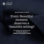 Navy Blue Cloth Napkins 18x18 Inch - Set of 12-100% Cotton, Soft, Absorbent, Washable, Reusable - Elegant Table Linen with Hemstitch Mitered Edges for Weddings, Dinner, Holiday - Image 4