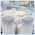 Yunsailing 24 Pcs Flower Napkin Rings Peony Floral Handmade Napkin Holder Rings Handicraft Holder for Table Decorations Wedding Holiday Banquet Luncheons Birthday Party Picnics Supplies(Blue) - Image 6