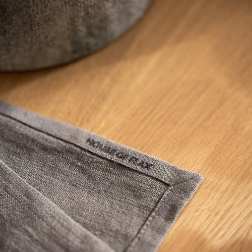 Linen Table Runner 90 inches Long - 100% Pure Linen Flax - Stonewashed European Linen Table Runner (Ash Grey, 14 x 90 Inch) - for Dining, Fall, Autumn, Thanksgiving - Image 3