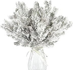 24Pcs Snowy Artificial Pine Needles Branches Twigs 10.6" Fake Frosted Pine Picks Greenery Stems Christmas Pine Tree Picks Winter Fir Pine Sprays Sprigs for Crafts Wreaths Garlands Holiday Decor - Image 3