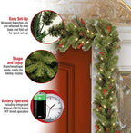 National Tree Company 9ft Pre-Lit Crestwood Spruce Christmas Garland - Image 6