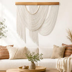 MEIVINES Large Macrame Wall Hanging Boho Tapestry Macrame Wall Art Decor - Image 5