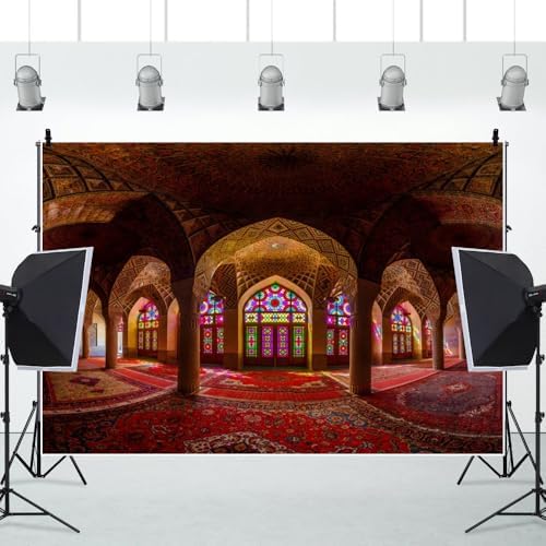 Leowefowa Dreamy Castle Background for Photography 16x7ft Vinyl Medieval Palace Photo Shoot Backdrops Room Decor Wallpapaer Birthday Party Decoration Photo Booth Props - Image 4