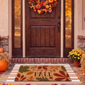 Moucuny 2 Pcs Fall Coir Doormat Outdoor, Fall Welcome Mat, Non Slip by Moucuny