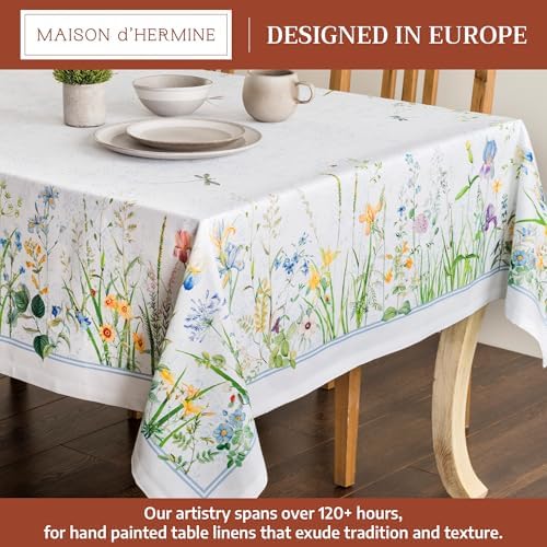 Maison d' Hermine Table Cloth Rectangle Table Reusable 100% Cotton 60"x90" - Image 2