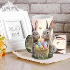Flameless Candles LED Easter Rabbit Decorative Candles Battery Operated Ornage Flickering Candles with 18-Key Remote Timer Pillar for Home Living Room Party Table Decorations - Image 4