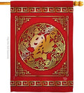 Chinese New Year Luck Arrive Tapestry Indoor Banner Room Wall Art Patio Porch Lawn Garden Flag Outdoor Yard Signs Lunar New Year Gifts Chinese Decorations Made in USA by Ornament+Collection