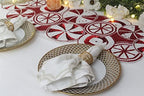 COTTON CRAFT Christmas Beaded Table Runner -13x36 inch Candy Cane Red - Image 7