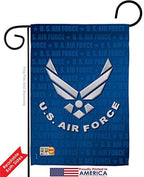US Air Force Garden Flag - Pack Armed Forces USAF United State American Military Veteran Retire Official Support Our Troops - House Decoration Banner Small Yard Gift Double-Sided Imported 13 X 18.5 - Image 2