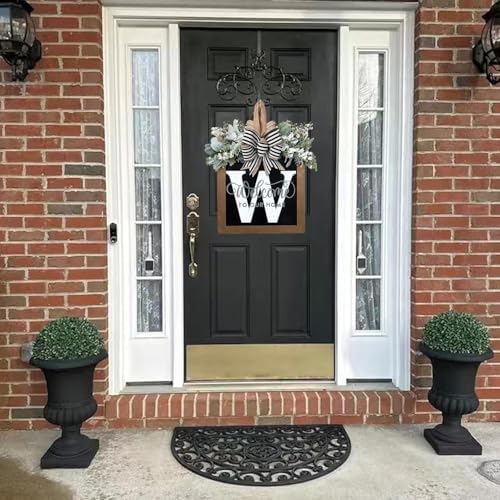 16'' Personalized Last Name Welcome Sign, Door Wreaths for Front Door Outside, Spring Wreath for Front Door Decor, Farmhouse New Home Gifts for Home (W) - Image 4