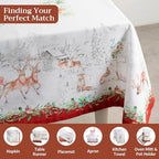 Maison d' Hermine Table Cloth Rectangle Table Reusable 100% Cotton 54"x72" - Image 4