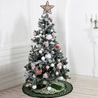 2 Pcs Yule Christmas Tree Topper and 36'' Tree Skirt Set Rustic Star Treetop Pagan Winter Solstice Ornament Rattan Christmas Decor for Yuletide Xmas Decorations - Image 7
