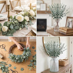 Artificial Mixed Eucalyptus Stems Leaves Bulk – 130pcs Realistic Greenery. - Image 5