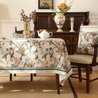 ISAENNE Designer Vintage Elegant Square Large Tablecloth,67"x67" - Image 2