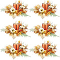 Umigy 6 Set Fall Candle Holders Glass Votive, Maple Leaf, Gold by Umigy