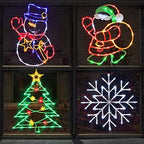 TRWYMZ - 16" Christmas Window Silhouette Lights by TRWYMZ