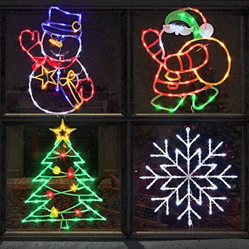 TRWYMZ - 16" Christmas Window Silhouette Lights by TRWYMZ