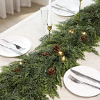 Lifelike Touch Artificial Cedar Garland for Christmas Decor(9FT,1 PCS) - Image 3