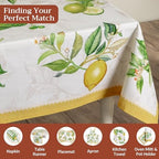 Maison d' Hermine Table Cloth Rectangle Table Reusable 100% Cotton 70"x90" - Image 4