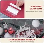 Christmas Wreath Storage Bag 30in Christmas Decoration Storage Box - Image 2