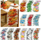 Honeydak 12 Pcs Holiday Table Runner Seasonal Farmhouse Table Decor 13 x 72 Inch Kitchen Accessories Spring Summer Thanksgiving Christmas Fall Halloween for Home Party Dining Room Kitchen (Farmhouse) by Honeydak