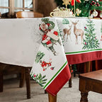 ARTABLE Christmas Print Rectangle Tablecloth Holiday Decor 60 x 84 Inch by ARTABLE