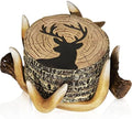 Deer Antlers Coaster Set of 6 – Handcrafted Deer Antler Decor and Man Cave Gifts for Men - 6 Full Size Deer Antlers Coasters for Man Cave Décor by CabinObsession