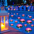 Liliful LED Floating Lotus Lantern, Diwali Pool Pond Decor, Pink, 5.91 Inch by Liliful