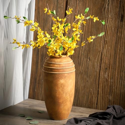 Large Ceramic Flower Vase,12.87 Inch Terracotta Vase for Home Decor - Image 6