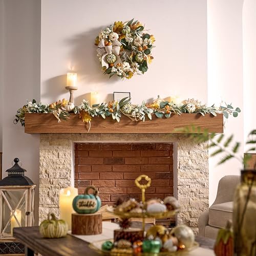 Valery Madelyn 20'' Fall Wreaths for Front Door with LED Lights - Image 2