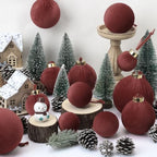 ZenNex 48Pcs Velvet Christmas Balls, Flocked Shatterproof Tree Ornaments - Image 4