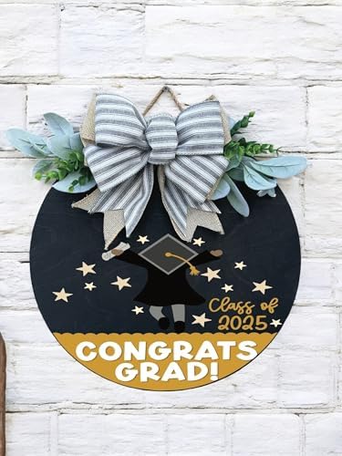 Classroom welcome sign Teacher door sign Gift for Teacher (UV43-Congrats Grad, 15'' Width) - Image 2