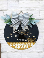 Classroom welcome sign Teacher door sign Gift for Teacher (UV43-Congrats Grad, 22'' Width) - Image 2