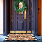 Tinideya 2 Pcs Christams Snowflake Door Mat Outdoor Winter Welcome Mat - Image 6