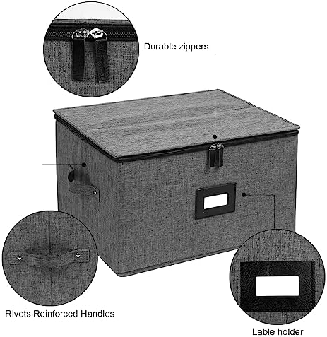Mayniu Stemware Storage Cases, Wine Glass Storage Box with Dividers - Image 3