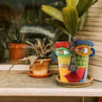 Midogaigai Abstract Face Planter Pots for Indoor Plants&Flowers Home Decor - Image 6